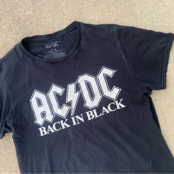 AC/DC Back in Black Vintage T-shirt - Picture 2 of 4
